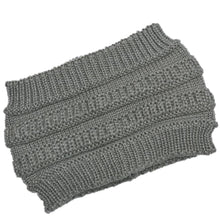 Load image into Gallery viewer, Large Opening Winter Knitted Ponytail Beanie
