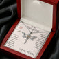 To My Daughter Dragonfly Pendant Necklace From Mom
