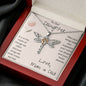 To Our Daughter Dragonfly Necklace - Mom & Dad