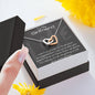 To My Girlfriend Two Hearts Necklace, Gift for Girlfriend, Gift for Her, Anniversary Gift, Birthday Gift for Her, Love Necklace, I Love You