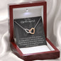 To My Girlfriend Two Hearts Necklace, Gift for Girlfriend, Gift for Her, Anniversary Gift, Birthday Gift for Her, Love Necklace, I Love You