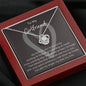 To My Girlfriend Love Knot Necklace Love Is A Journey