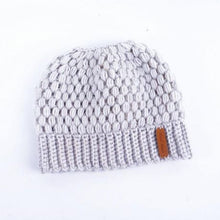 Load image into Gallery viewer, Winter Loose Knitted Women's Ponytail Beanie
